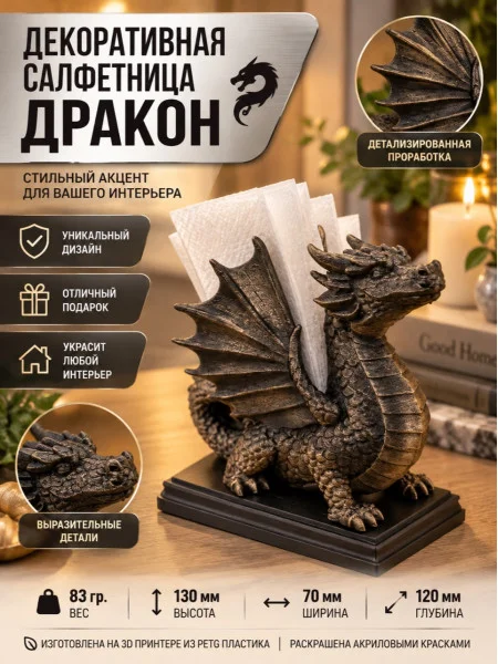 Салфетница - статуэтка - Дракон