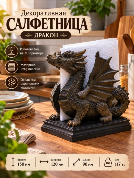 Салфетница - Дракон Салфетница - Дракон