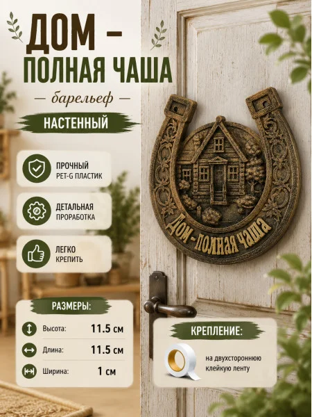 Декоративная подкова «Дом — полная чаша» Декоративная подкова «Дом — полная чаша»