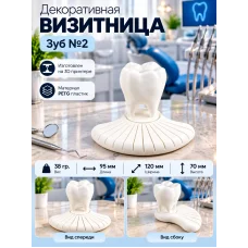 Декоративная подставка для визиток «Зуб №2»