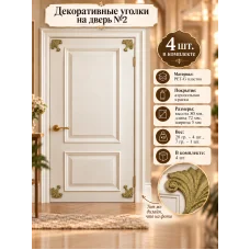 Декоративный барельеф - Уголки на дверь №2 Декоративный барельеф - Уголки на дверь №2