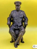 Декоративная статуэтка М3Д «Сталин на конференции»