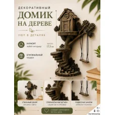 Декоративная статуэтка М3Д «Лестница домик на дереве»