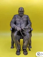 Декоративная статуэтка М3Д «Черчилль на конференции»