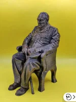 Декоративная статуэтка М3Д «Черчилль на конференции»