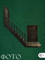 Декоративный настенный барельеф М3Д «Лестница в стене»