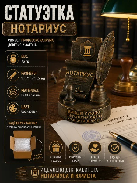 Декоративная статуэтка М3Д «Нотариус»