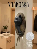 Настенная ключница М3Д «Кот из стены»