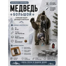 Настенная ключница М3Д «Медведь большой»