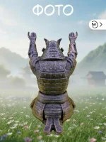 Декоративная канцелярская подставка для ручки «Самурай»
