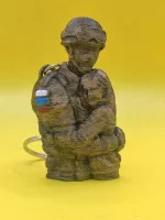 Декоративная интерьерная подвеска «Солдат — Спаси и сохрани»