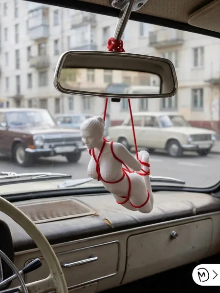 Подвеска в машину - Шибари