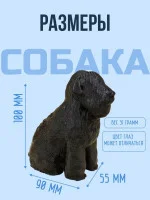 Декоративная статуэтка М3Д «Черный русский терьер»