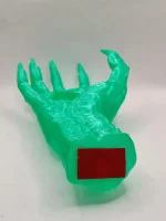 Подставка для украшений - Рука правая- изумрудная
