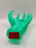 Подставка для украшений - Рука левая- изумрудная Подставка для украшений - Рука левая- изумрудная