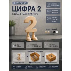 Декоративная статуэтка М3Д «Цифра с ногами в виде 2» Декоративная статуэтка М3Д «Цифра с ногами в виде 2»