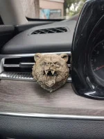Медведь держатель для ароматизатора бронза