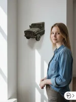 Настенный декор «Машина в стене №15» Настенный декор «Машина в стене №15»