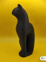 Декоративная статуэтка М3Д «Кошечка (черная) текстурная» Декоративная статуэтка М3Д «Кошечка (черная) текстурная»