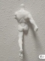 Настенный декор «Человек белый входит и выходит из стены» Настенный декор «Человек белый входит и выходит из стены»