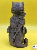 Декоративная статуэтка М3Д «Кот военный» Декоративная статуэтка М3Д «Кот военный»
